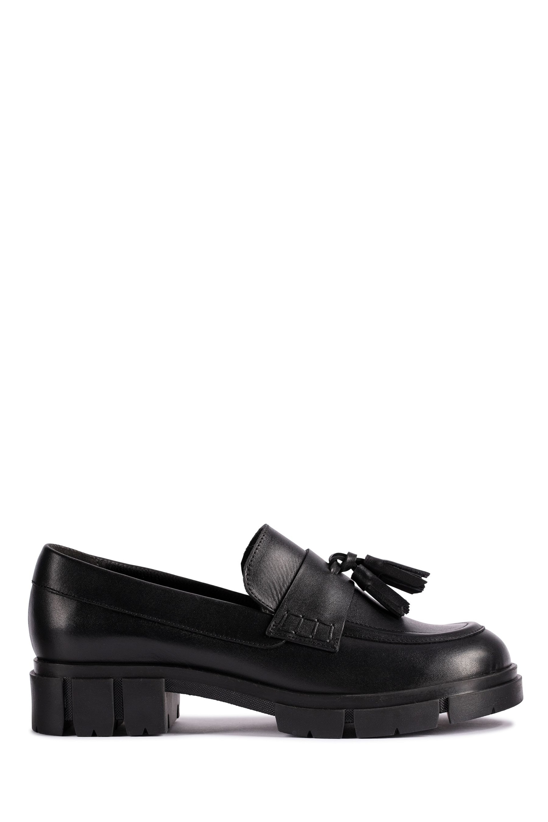 Clarks Black Teala Loafer Shoes - Image 1 of 7