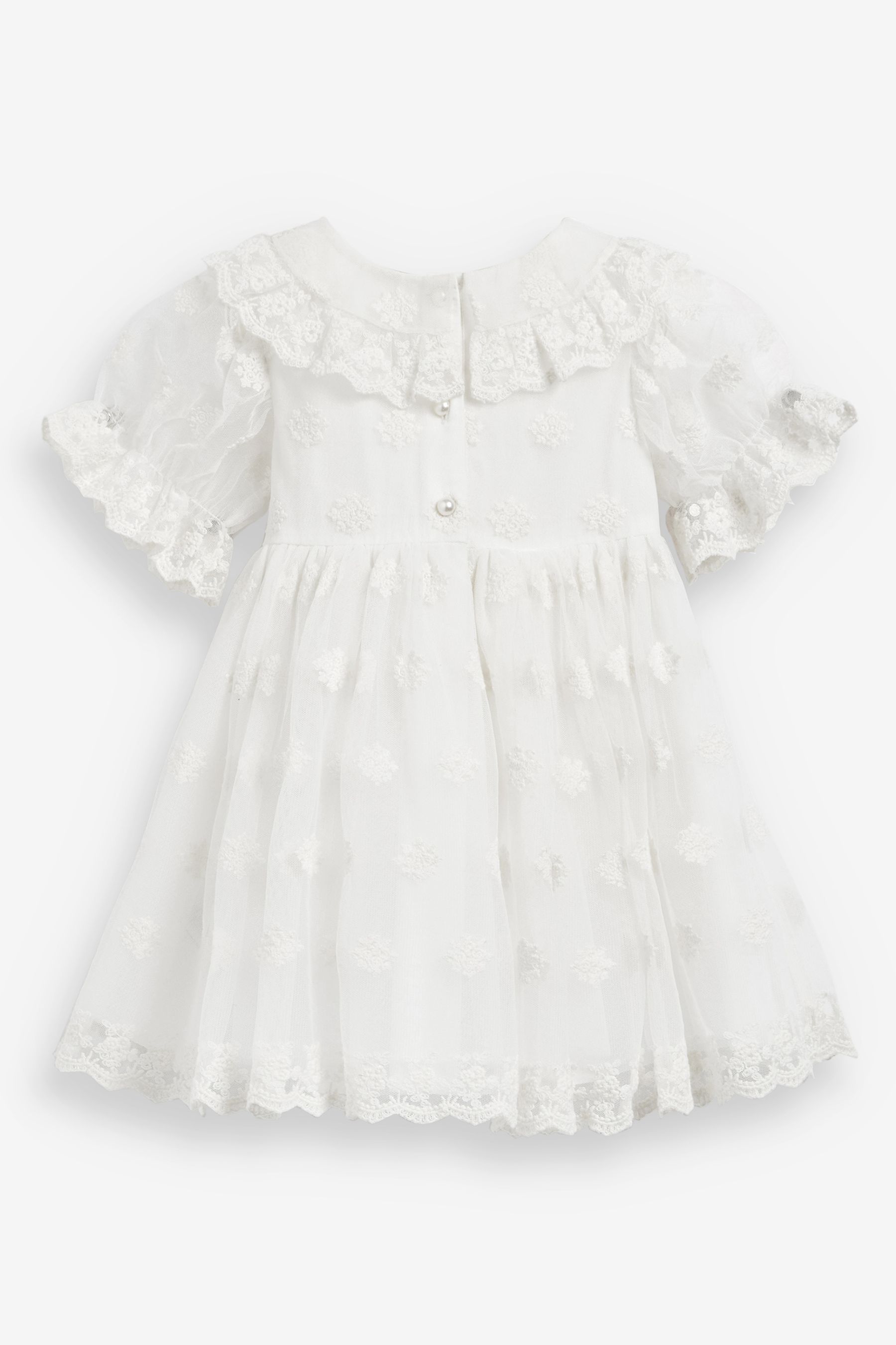 Buy Ivory Lace Occasion Dress 3mths 8yrs from Next Luxembourg