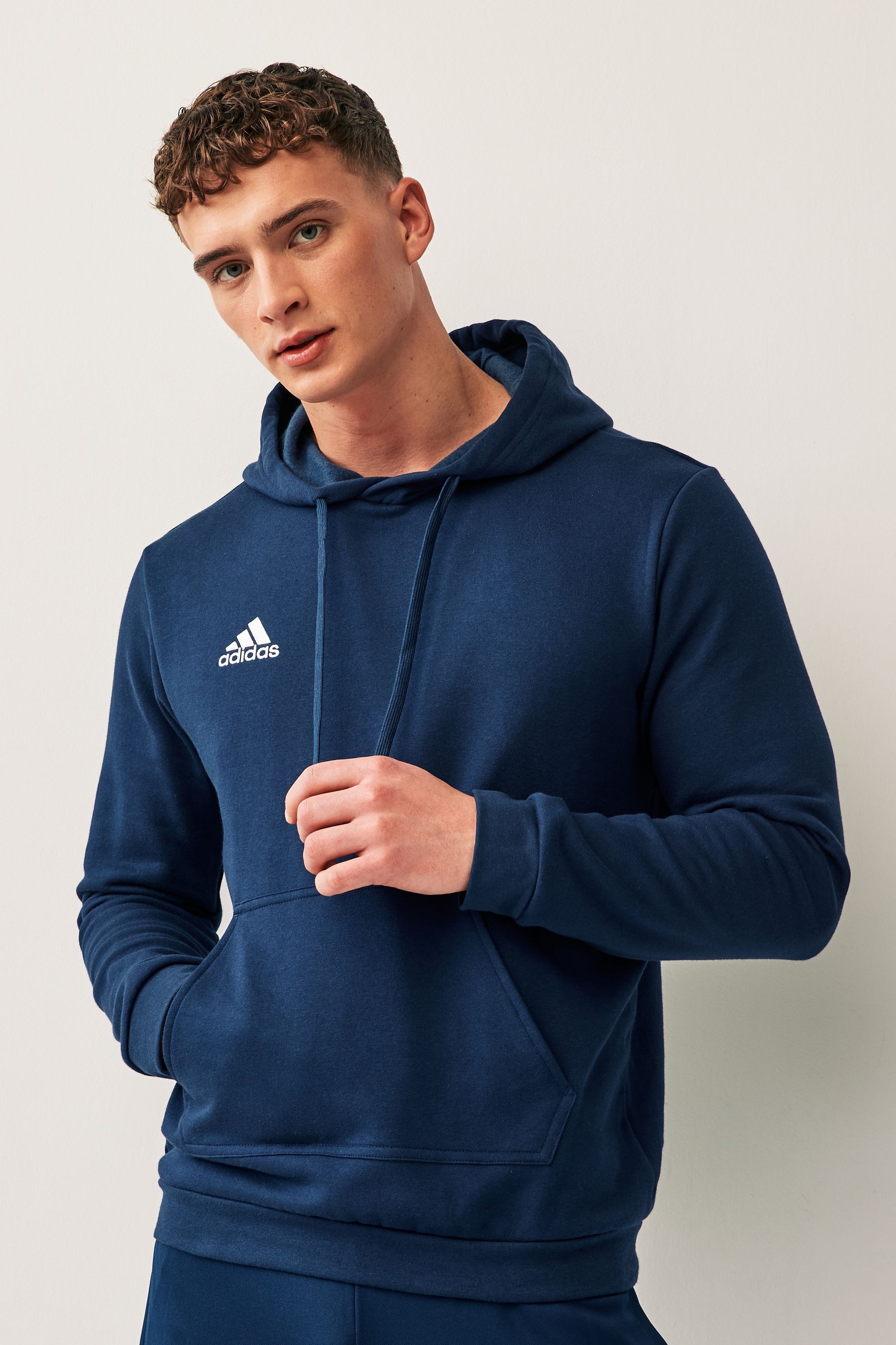 Buy adidas Navy Entrada Sweat Hoodie from Next Luxembourg