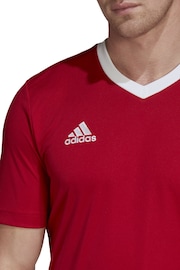 adidas Red Football Entrada Jersey - Image 5 of 8