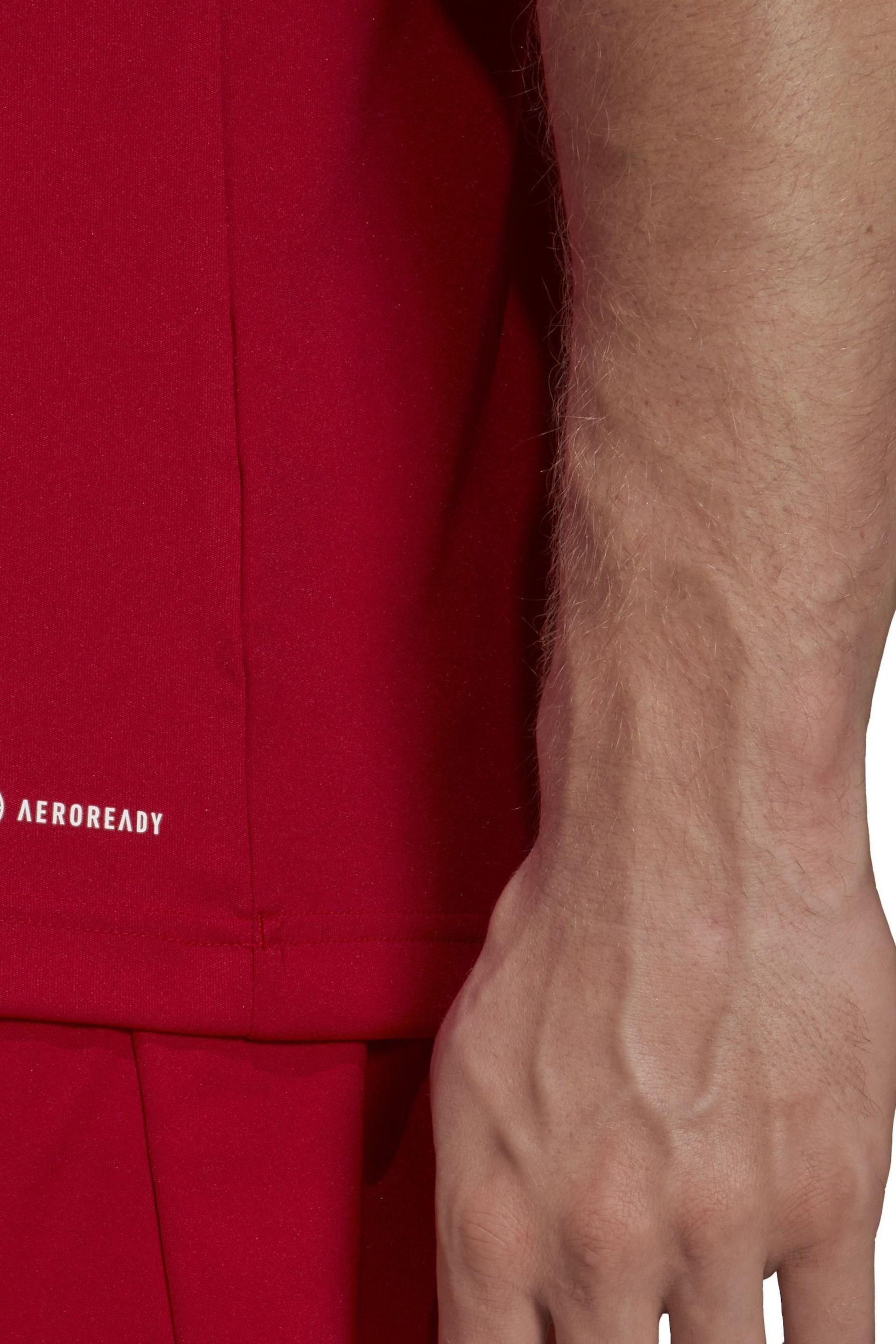 adidas Red Football Entrada Jersey - Image 6 of 8