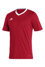 adidas Red Football Entrada Jersey - Image 7 of 8