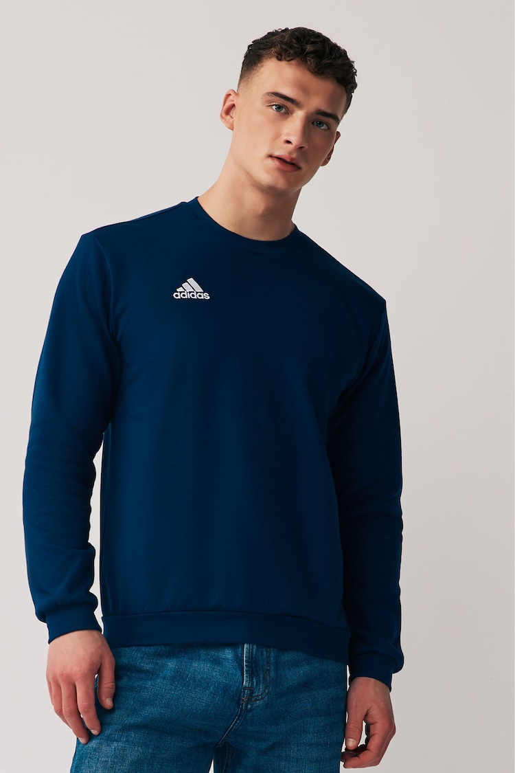 adidas Navy Entrada Sweatshirt - Image 1 of 5