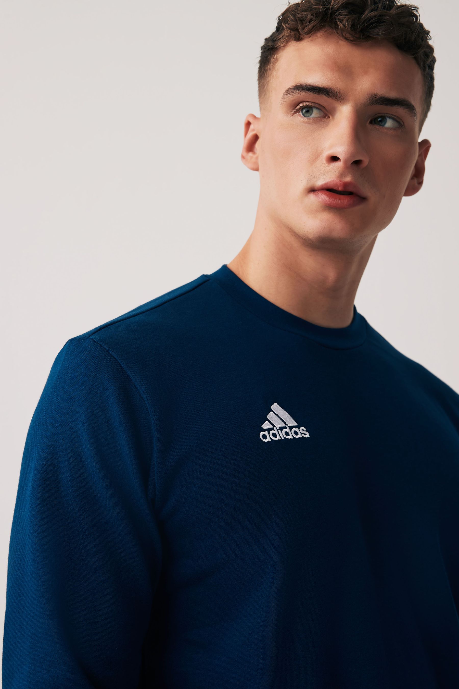 Navy adidas sweatshirt new arrivals