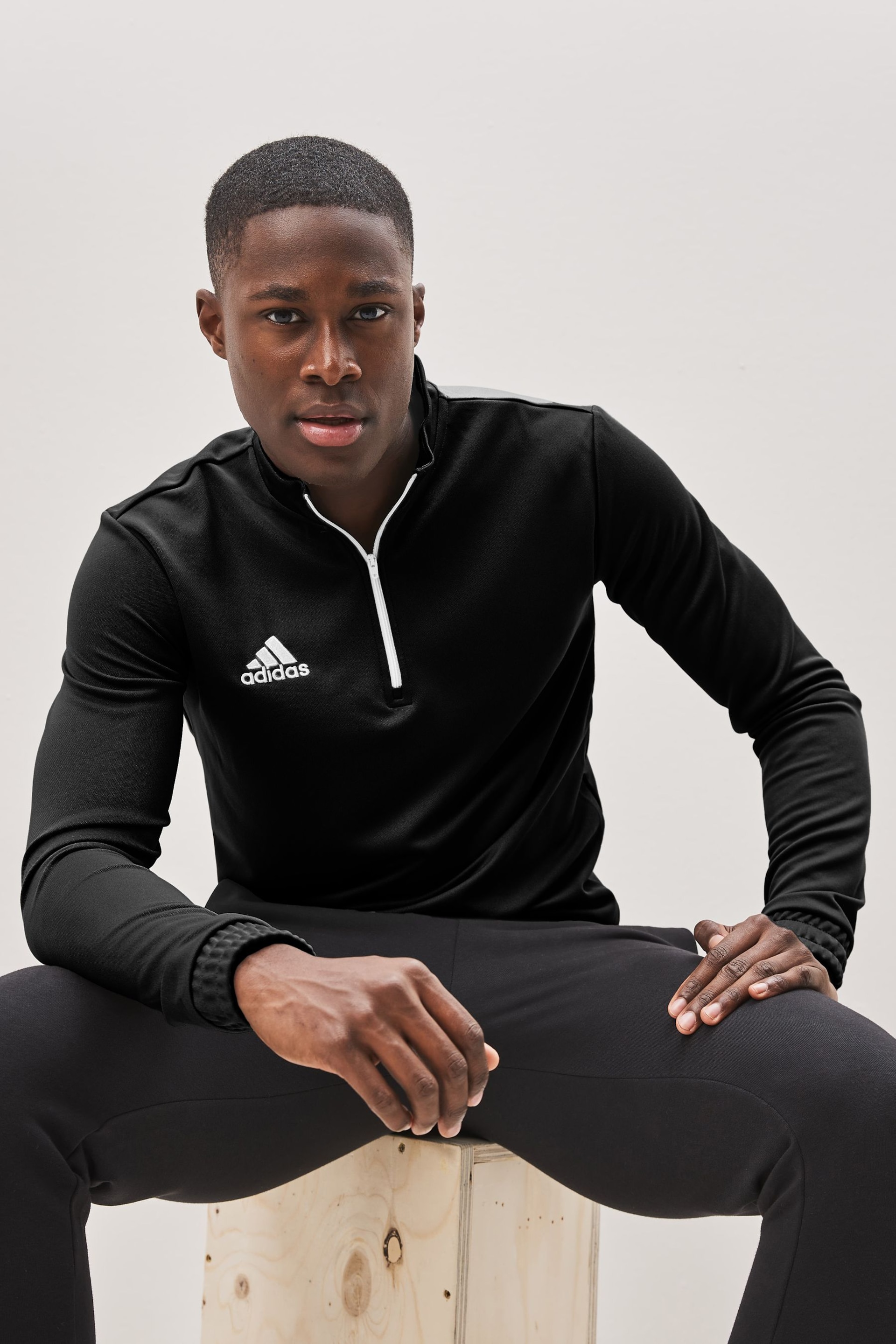 adidas Black Entrada Training Top - Image 1 of 7