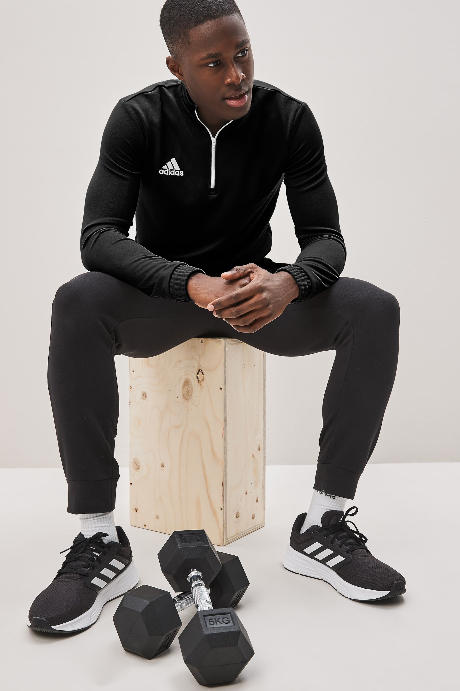 adidas Black Entrada Training Top - Image 4 of 7