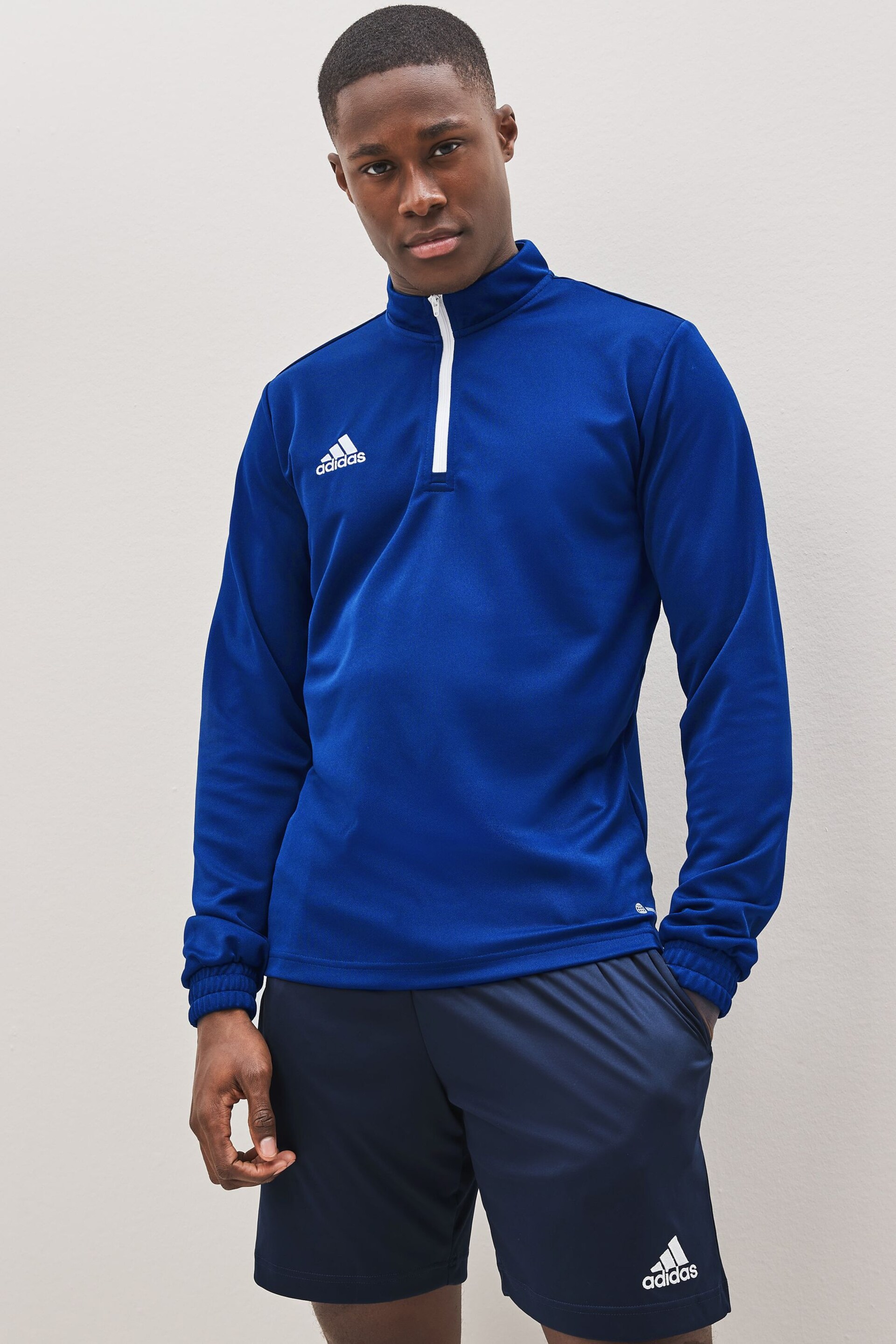 adidas Blue Entrada Training Top - Image 2 of 5