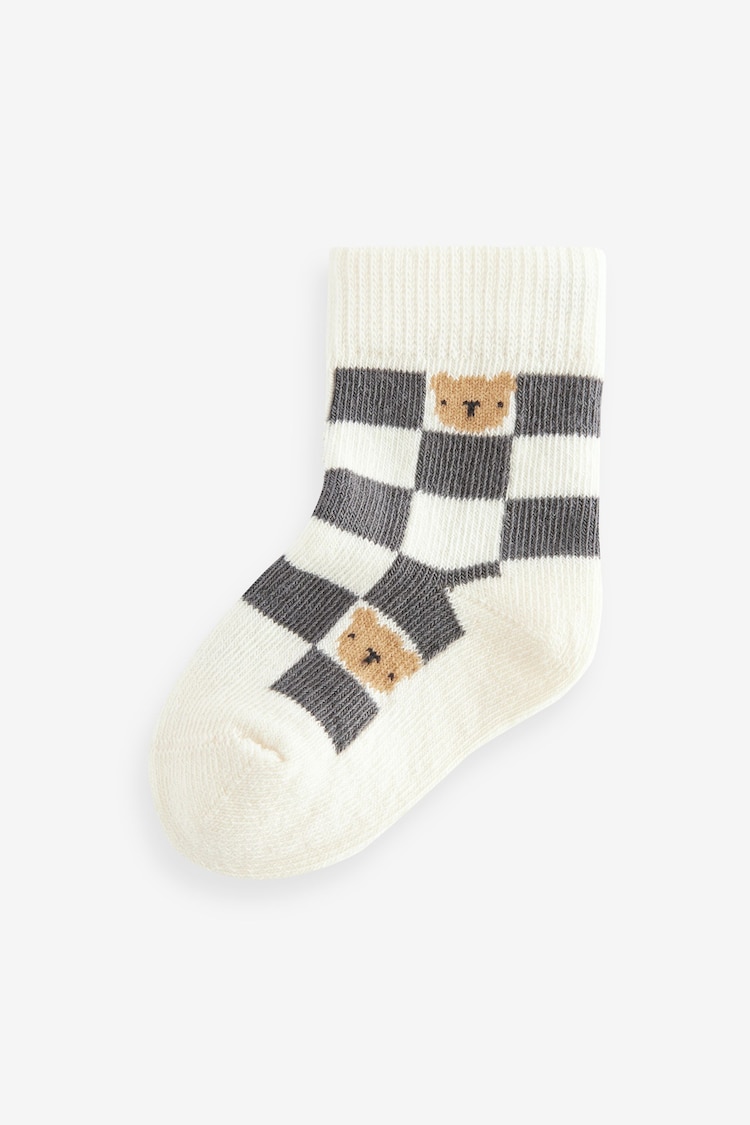 Sage Green Baby Character Socks 3 Pack (0mths-2yrs) - Image 2 of 4