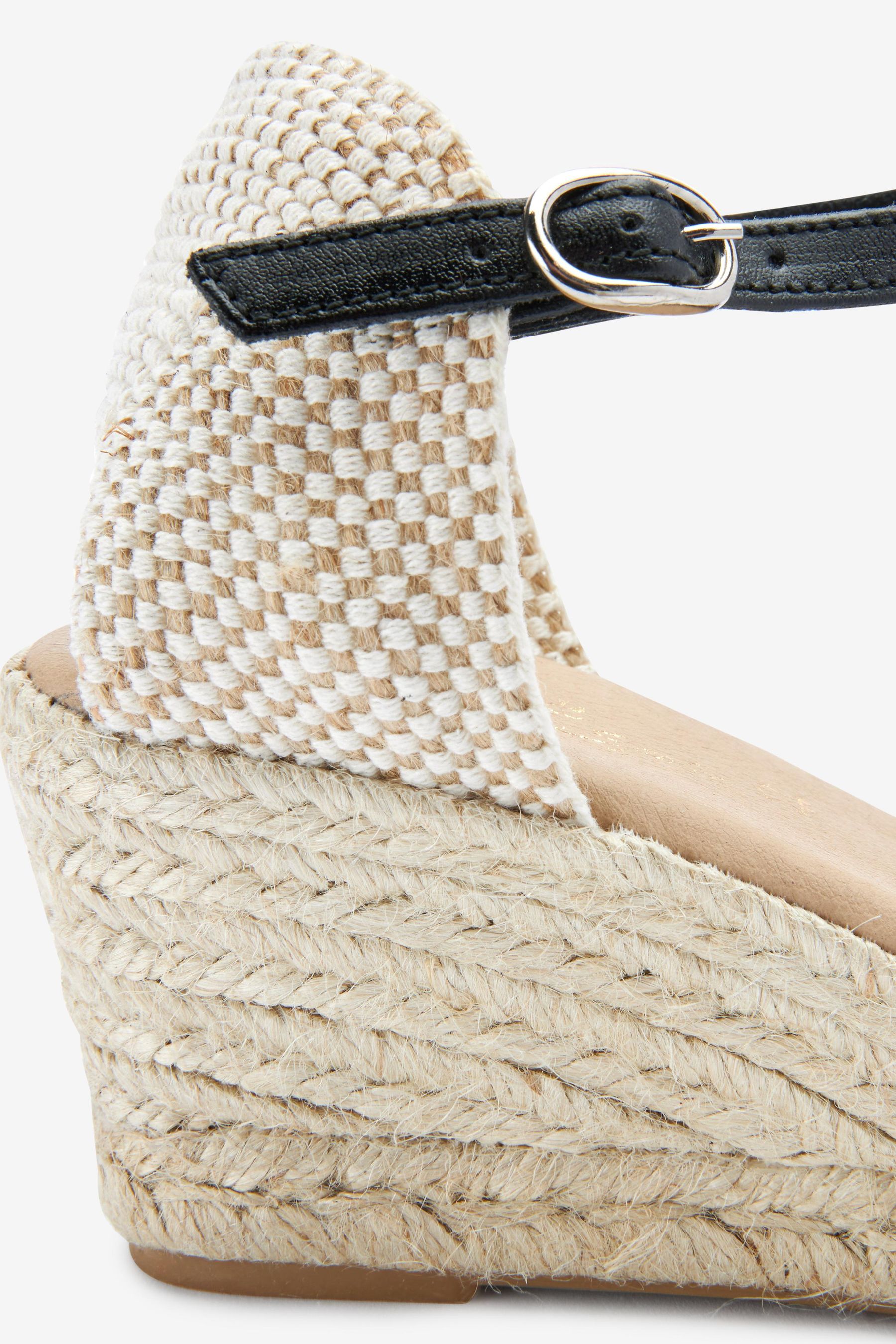 Scalloped espadrille wedges shop