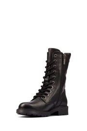 Clarks Black Wide Fit (G) Leather Orinoco2 Style Boots - Image 4 of 7
