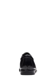 Clarks Black Standard Fit (F) Leather Howard Cap Shoes - Image 7 of 7