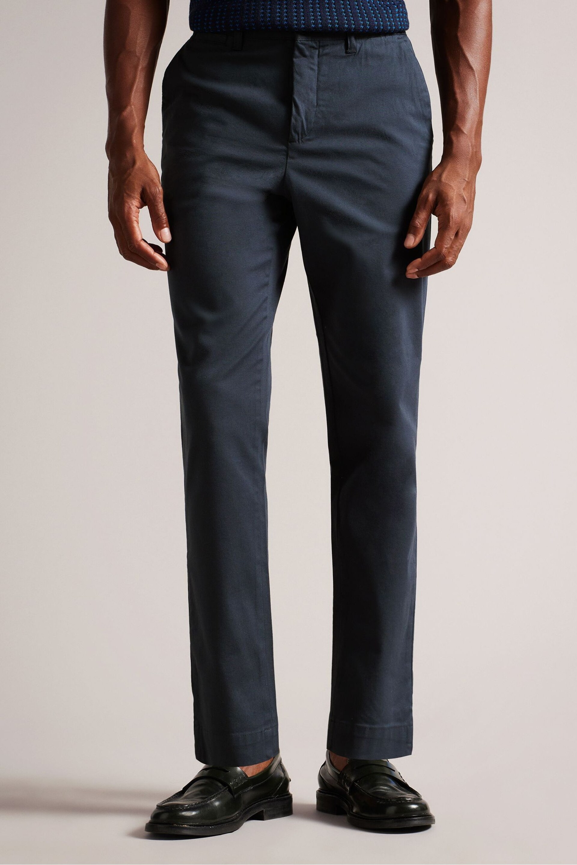 Ted Baker Blue Genbee Casual Relaxed Chinos - Image 1 of 6