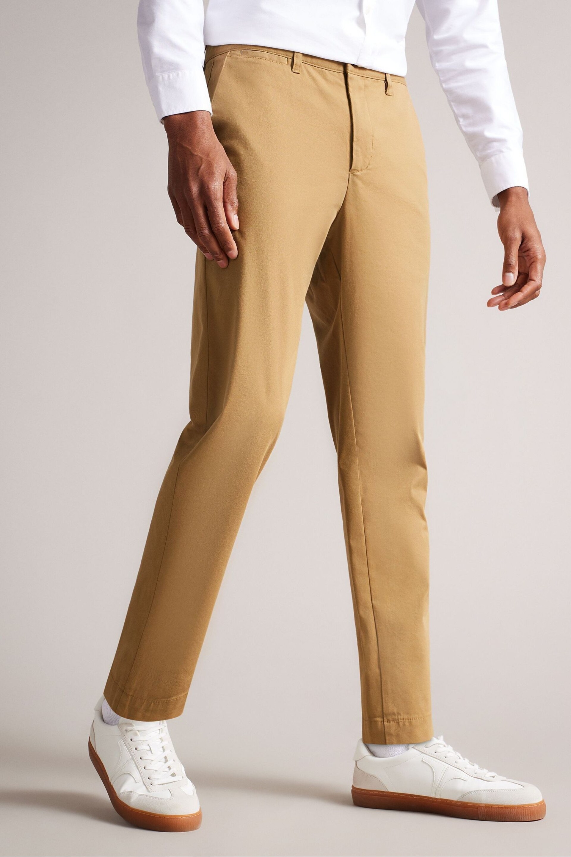 Ted Baker Natural Genbee Casual Relaxed Chinos - Image 1 of 6