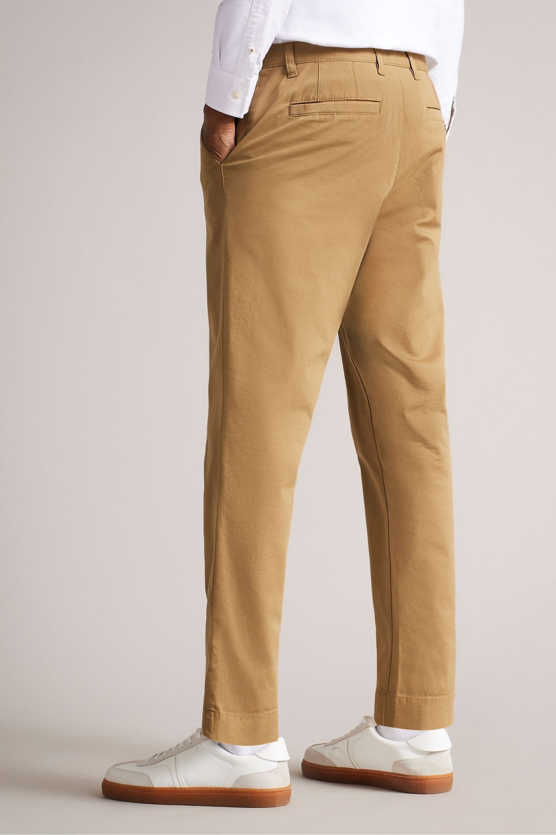 Ted Baker Natural Genbee Casual Relaxed Chinos - Image 2 of 6