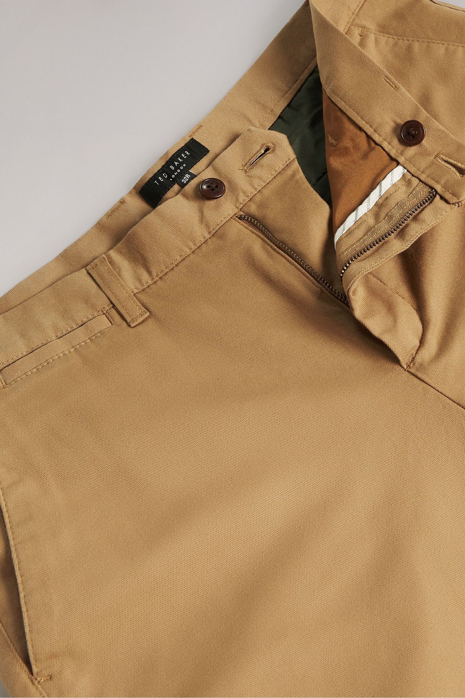 Ted Baker Natural Genbee Casual Relaxed Chinos - Image 6 of 6