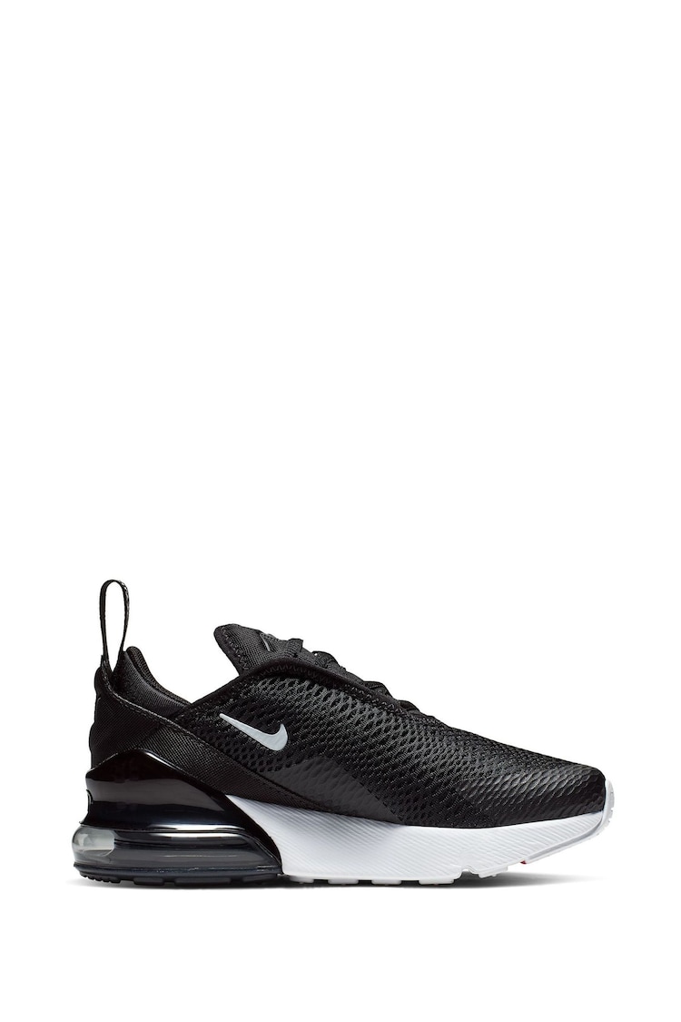 Nike Black/White Air Max 270 Junior Trainers - Image 2 of 6