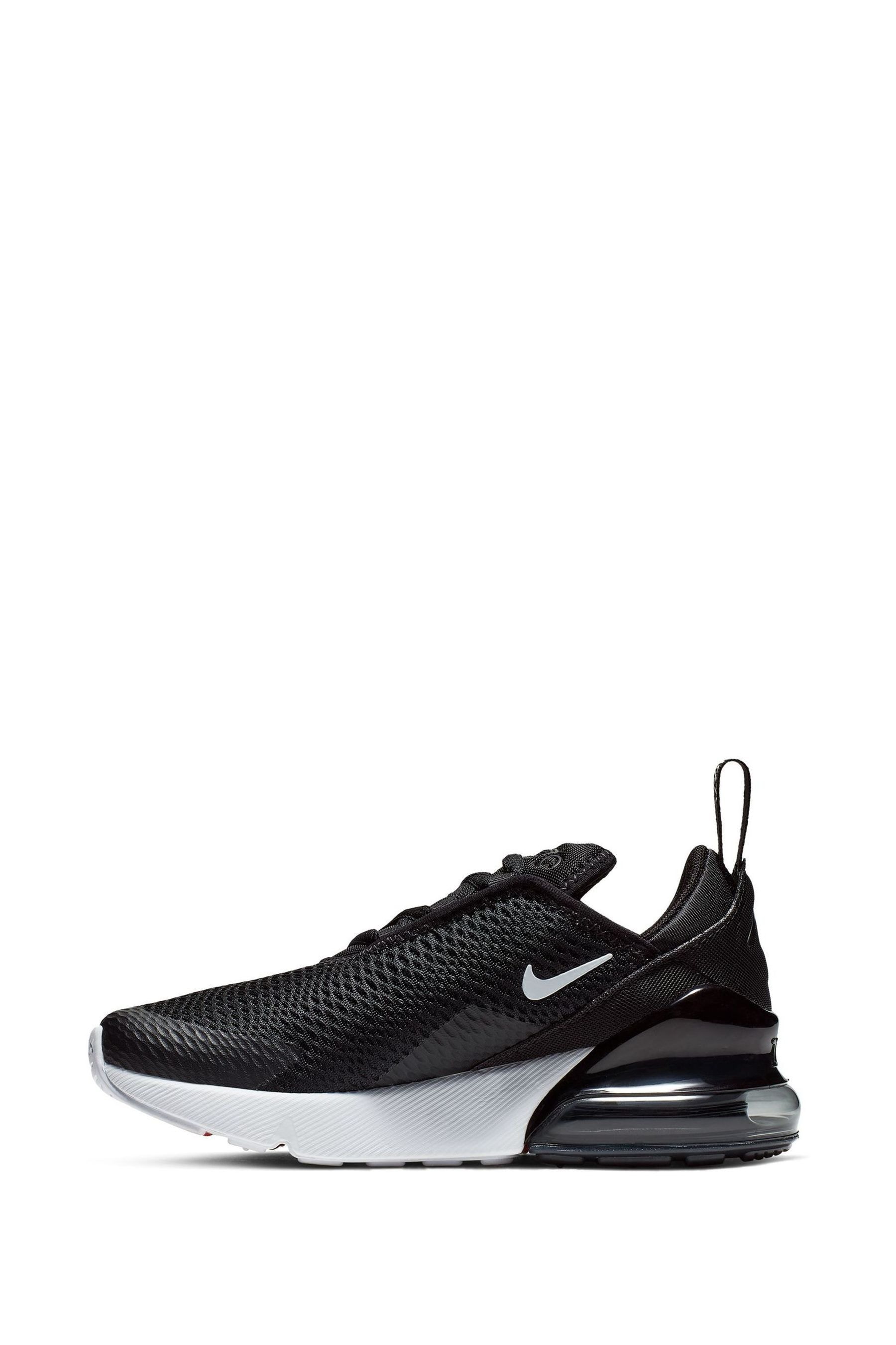 Buy Nike Black White Air Max 270 Junior Trainers from the Next UK online shop