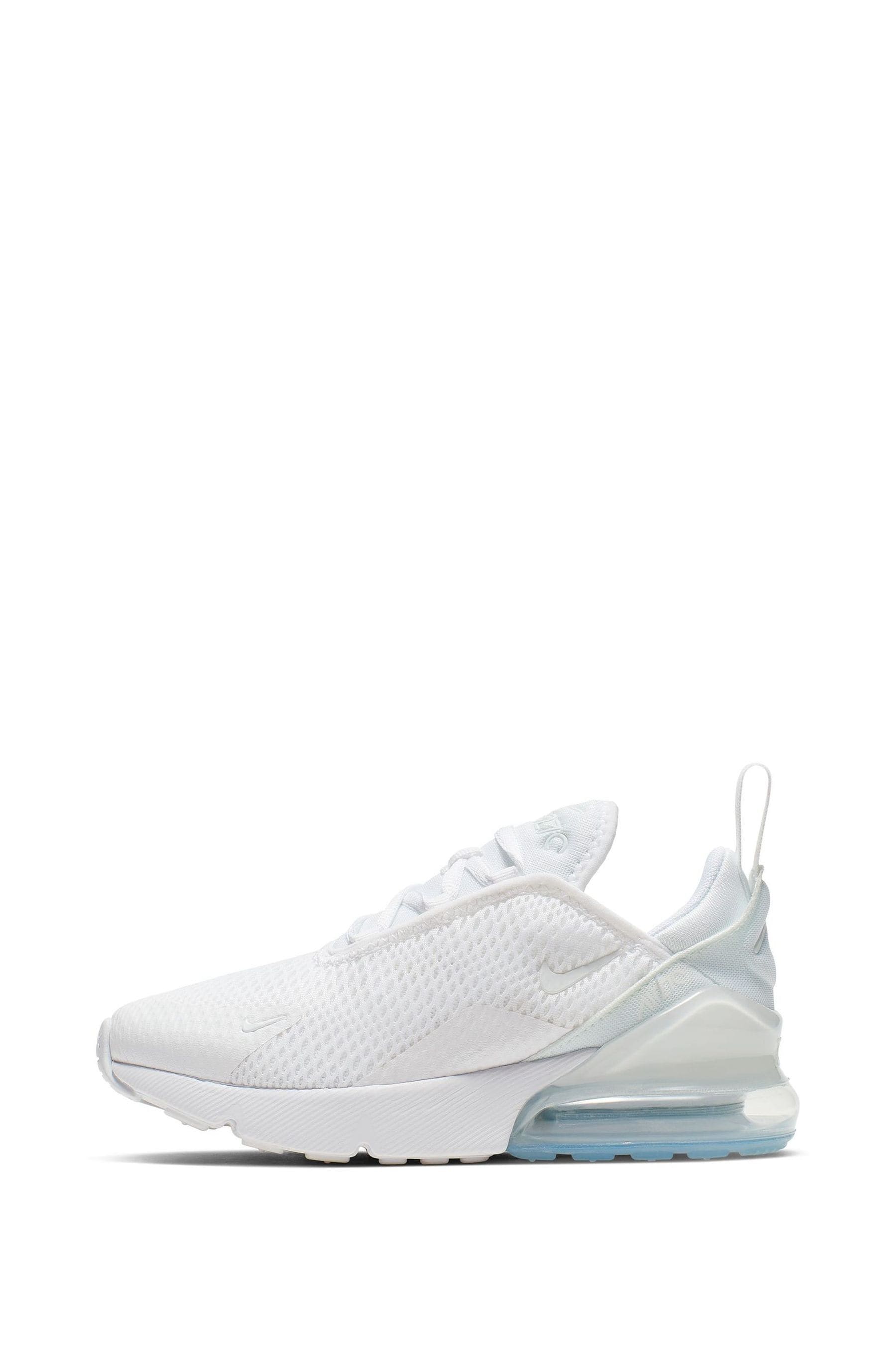 Buy Nike White Aqua Air Max 270 Junior Trainers from Next Malta
