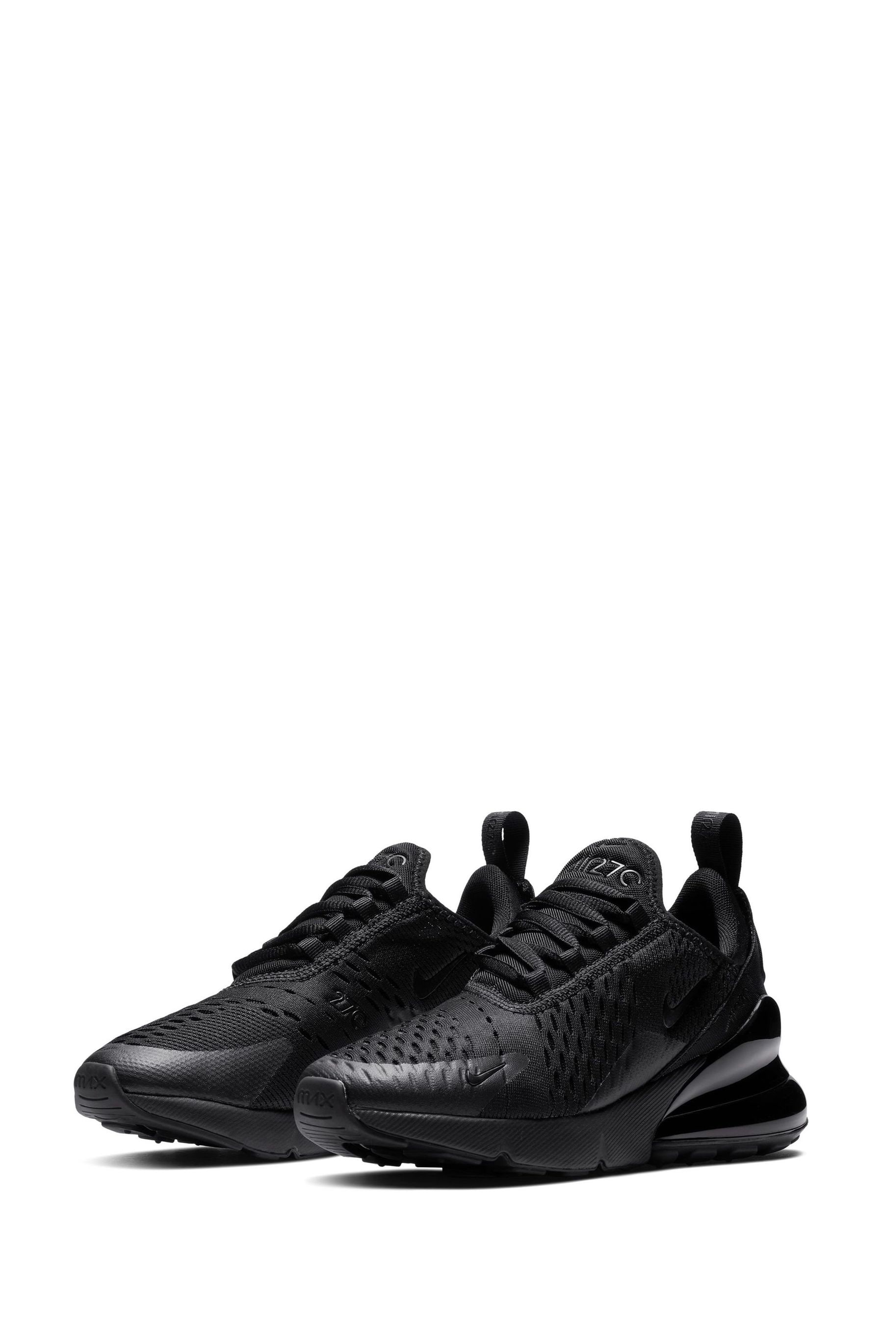Kids all black air max 270 deals