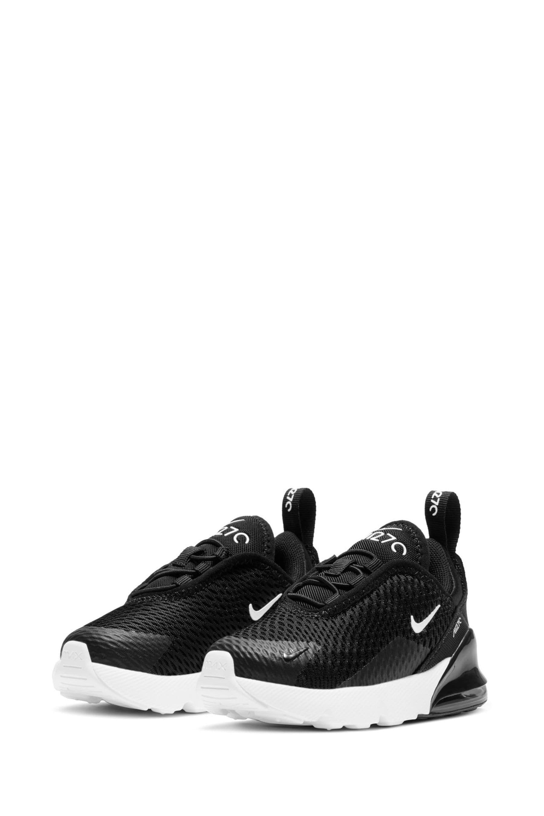Buy Nike Black White Infant Air Max 270 Trainers from Next Germany