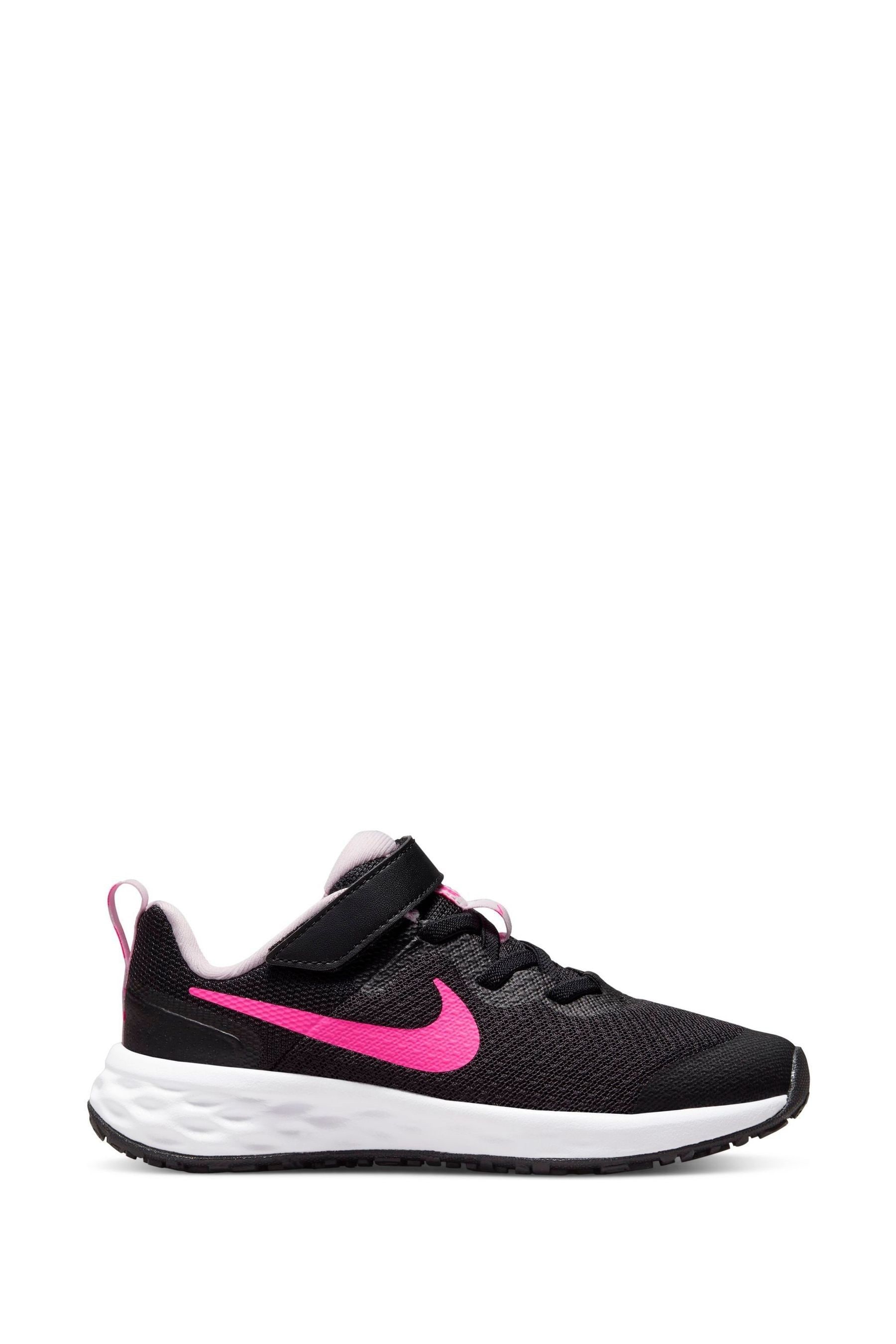 Buy Nike Black Pink Junior Revolution 6 Trainers from Next Luxembourg