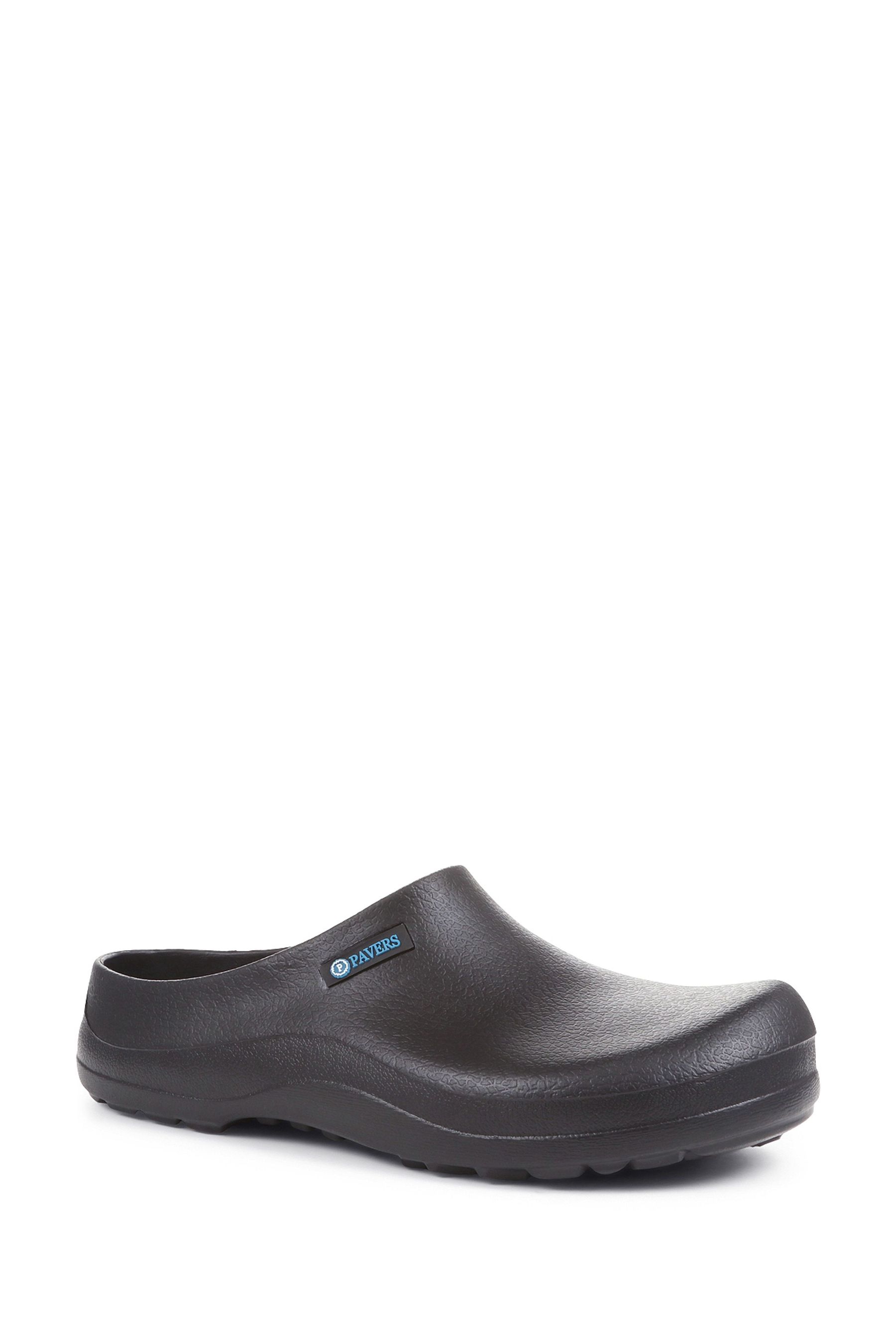 Buy Pavers Black Welly Clogs from Next Luxembourg