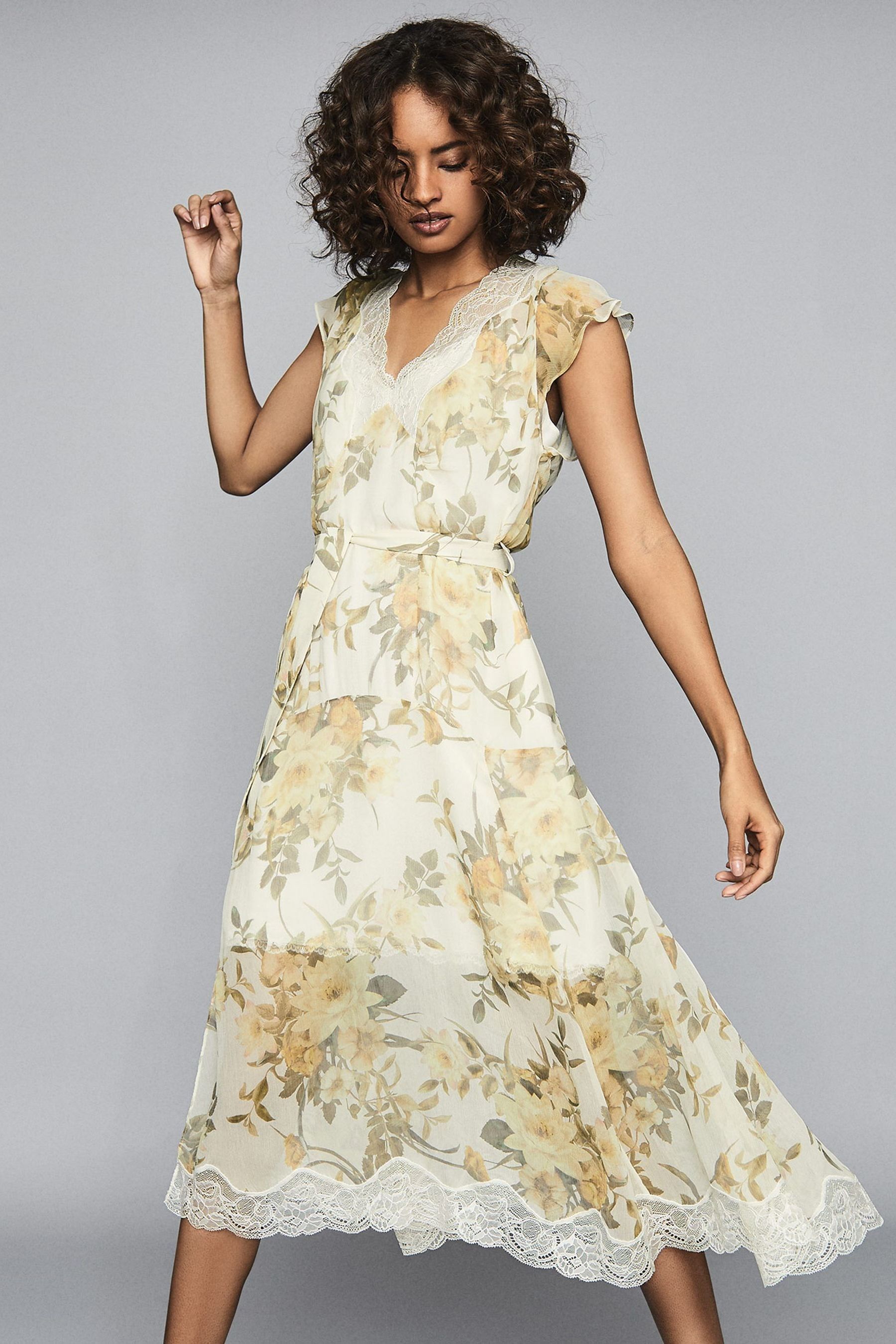 Buy Reiss Emlin Floral Printed Midi Dress from Next South Africa