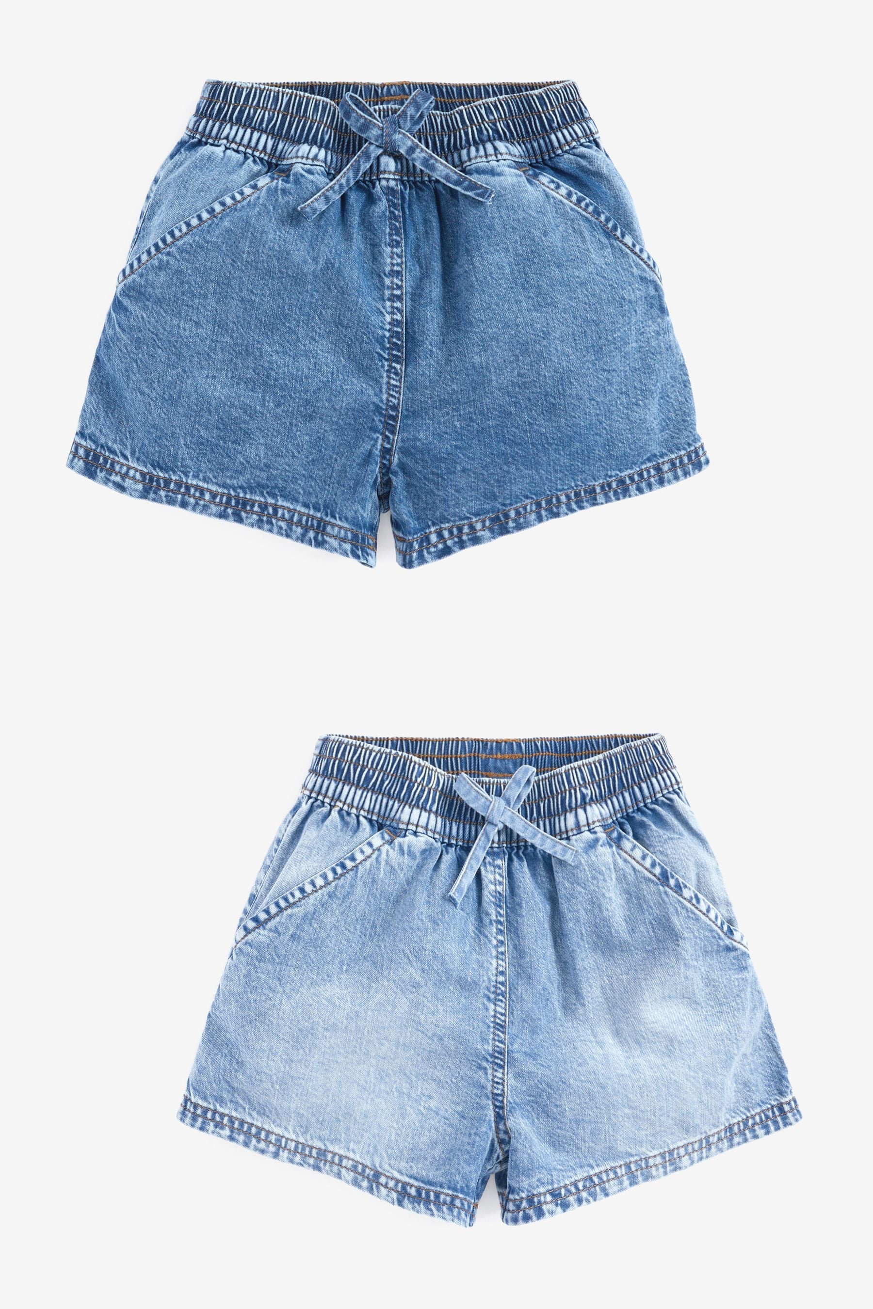 Cotton denim shorts outlet