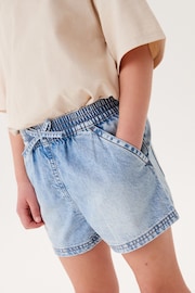 Mid Blue 100% Cotton Denim Shorts 2 Pack (3-16yrs) - Image 8 of 8