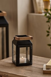 Black Bronx Metal Mini Lantern Candle Holder - Image 3 of 6