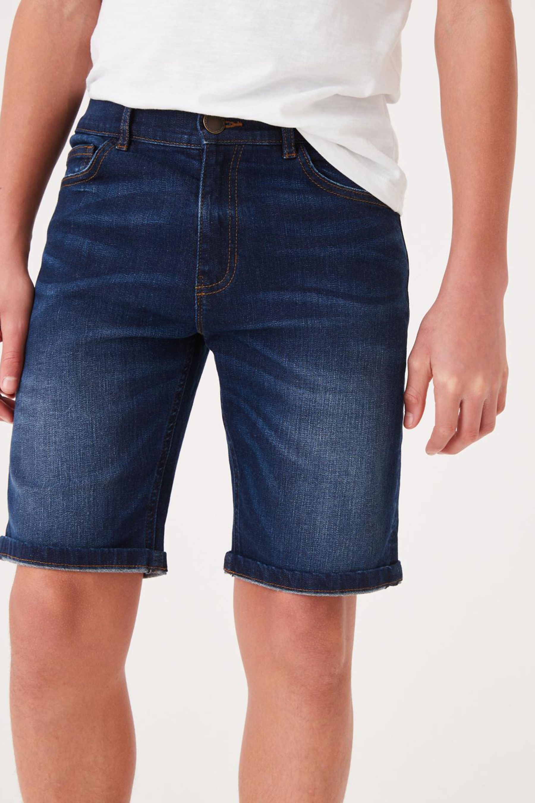 Dark Blue Denim Shorts 3 16yrs