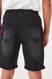 Black Jersey Denim Shorts (3-16yrs) - Image 4 of 8