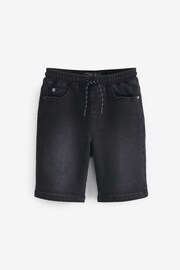 Black Jersey Denim Shorts (3-16yrs) - Image 6 of 8