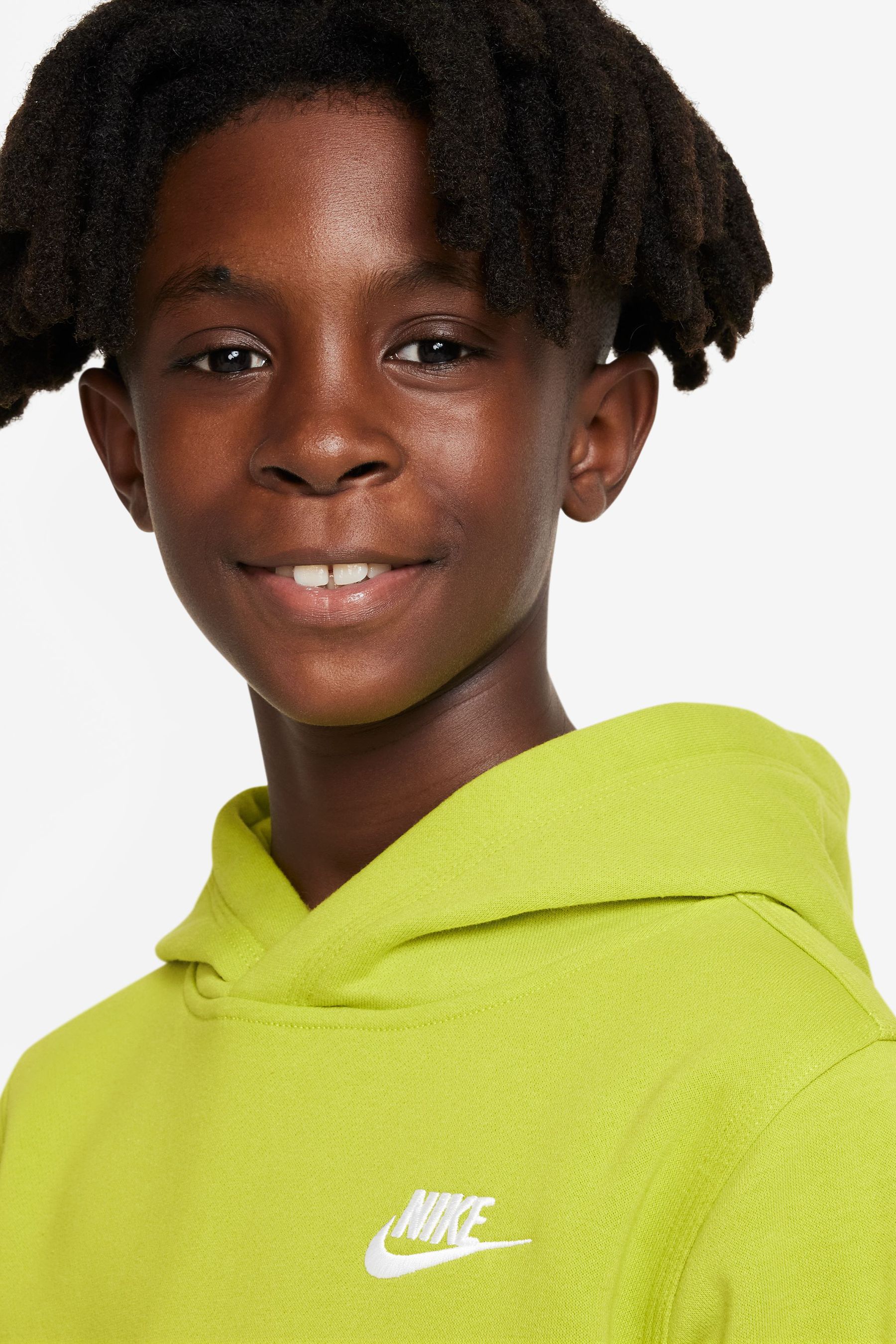 Buy Nike Lime Green Club Fleece Overhead Hoodie from Next Lithuania