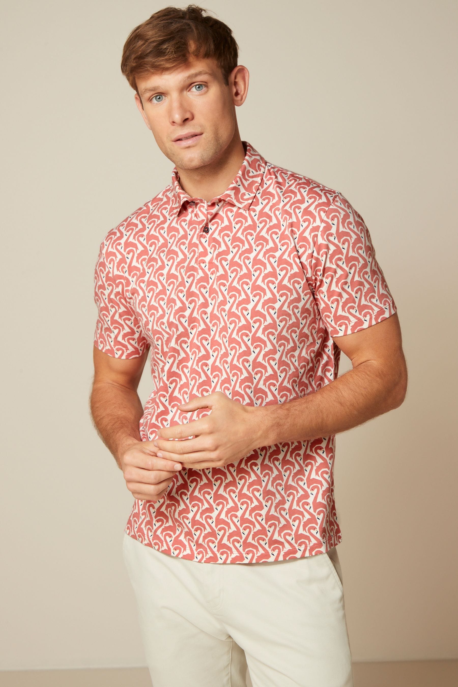 Flamingo polo shirt 2025