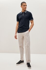 Navy Blue Smart Collar Polo Shirt - Image 2 of 5