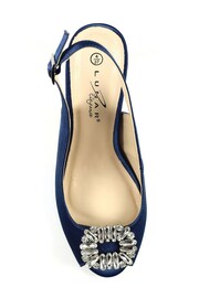 Lunar Venice Peep Toe Slingback Sandals - Image 5 of 6