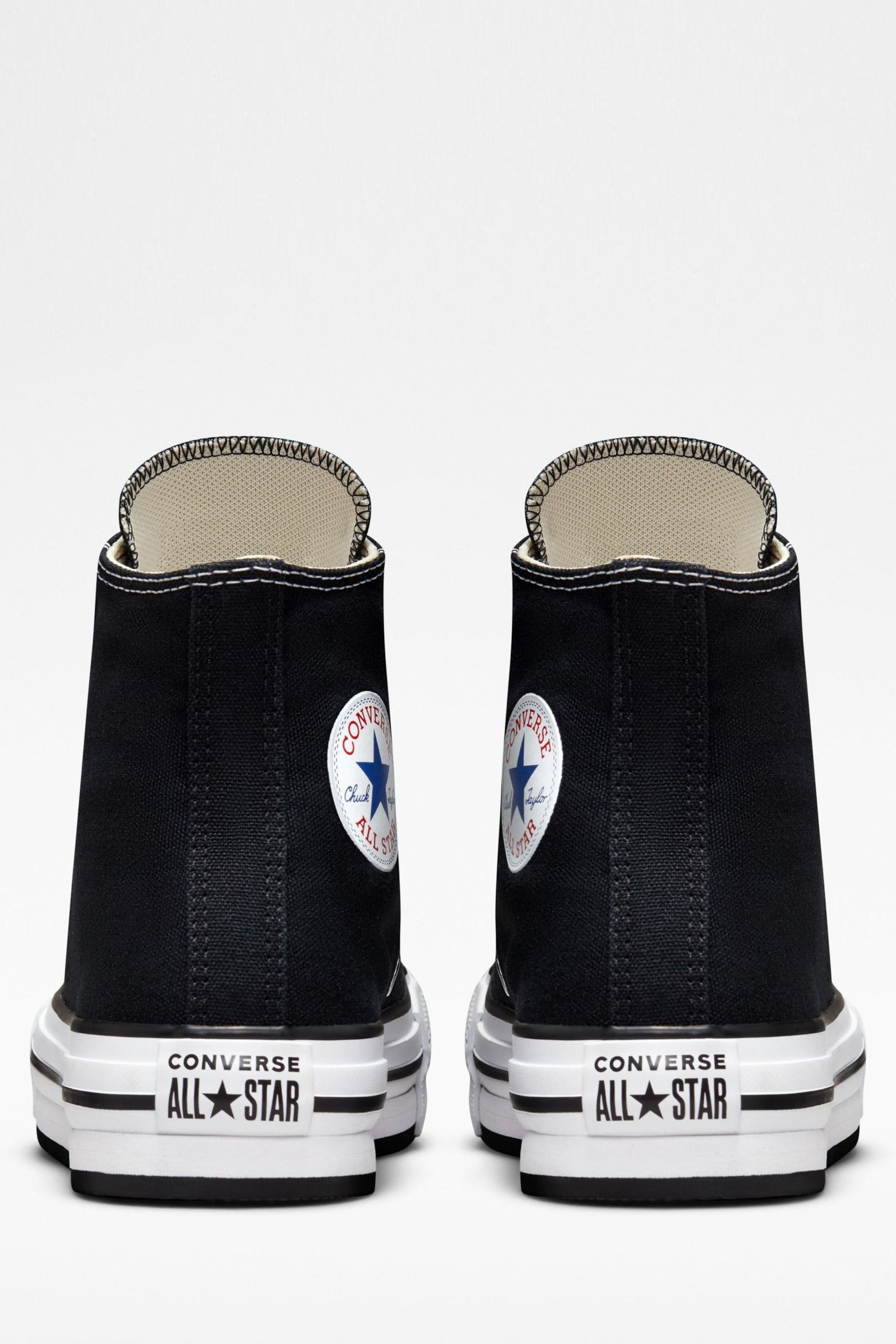 Converse Black Eva Lift High Top Youth Trainers - Image 4 of 8