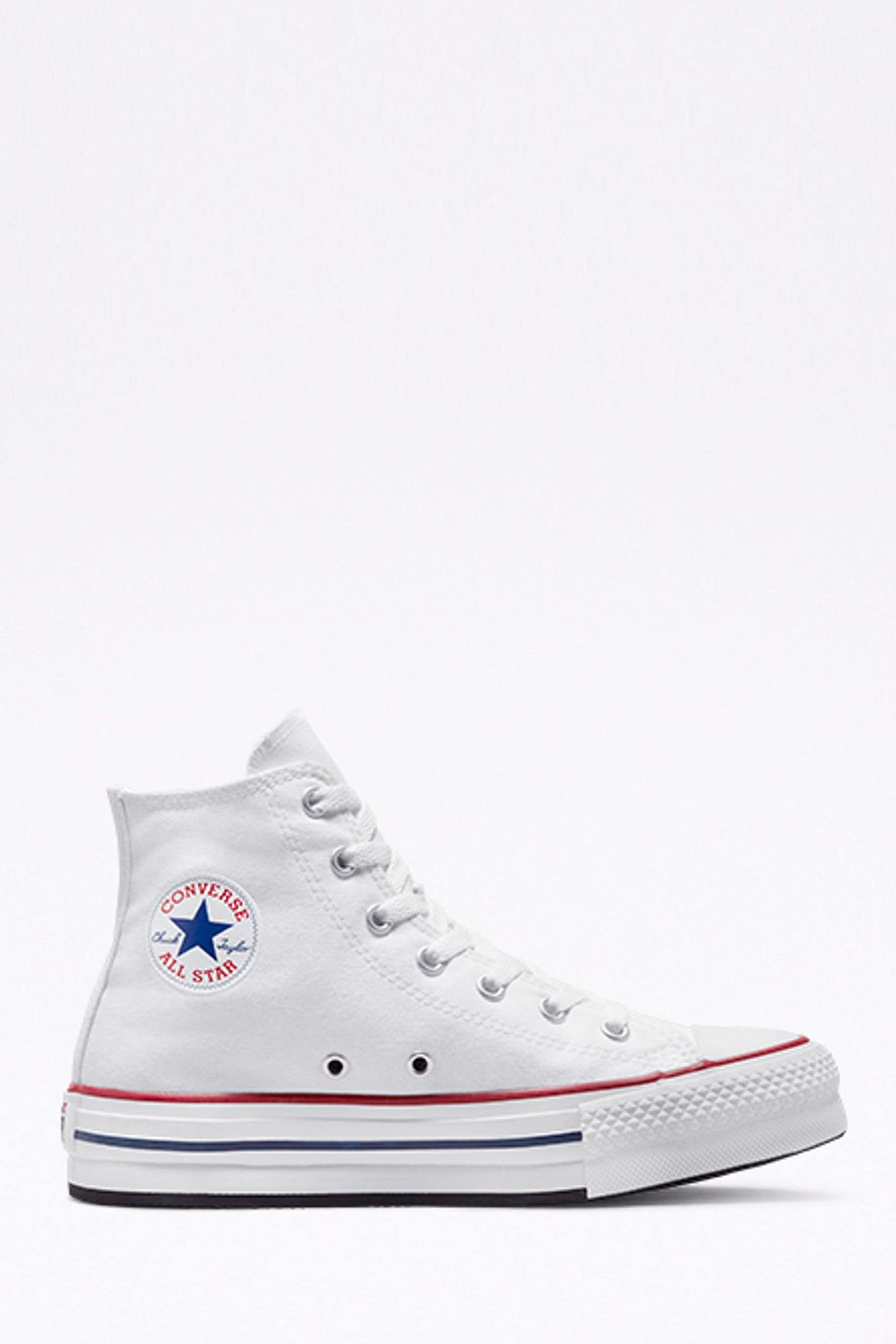 Buy Converse White Eva Lift High Top Youth Trainers from Next Malta