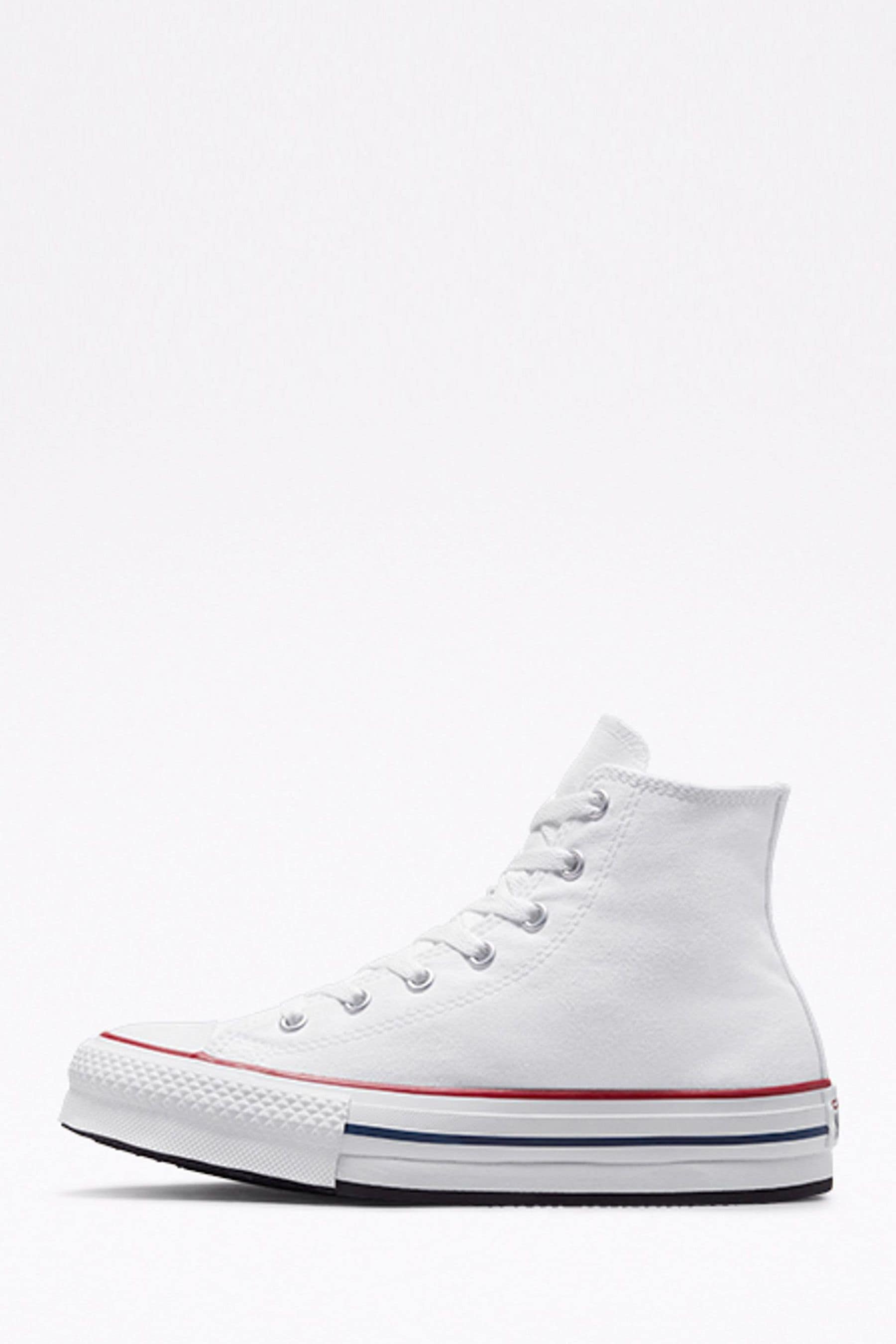 Buy Converse White Eva Lift High Top Youth Trainers from the Next UK online shop