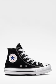 Converse Black Eva Lift High Top Junior Trainers - Image 1 of 5