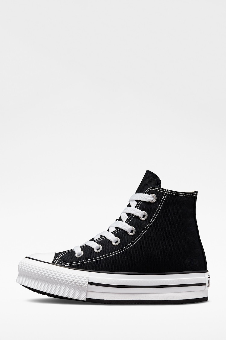 Converse Black Eva Lift High Top Junior Trainers - Image 2 of 5