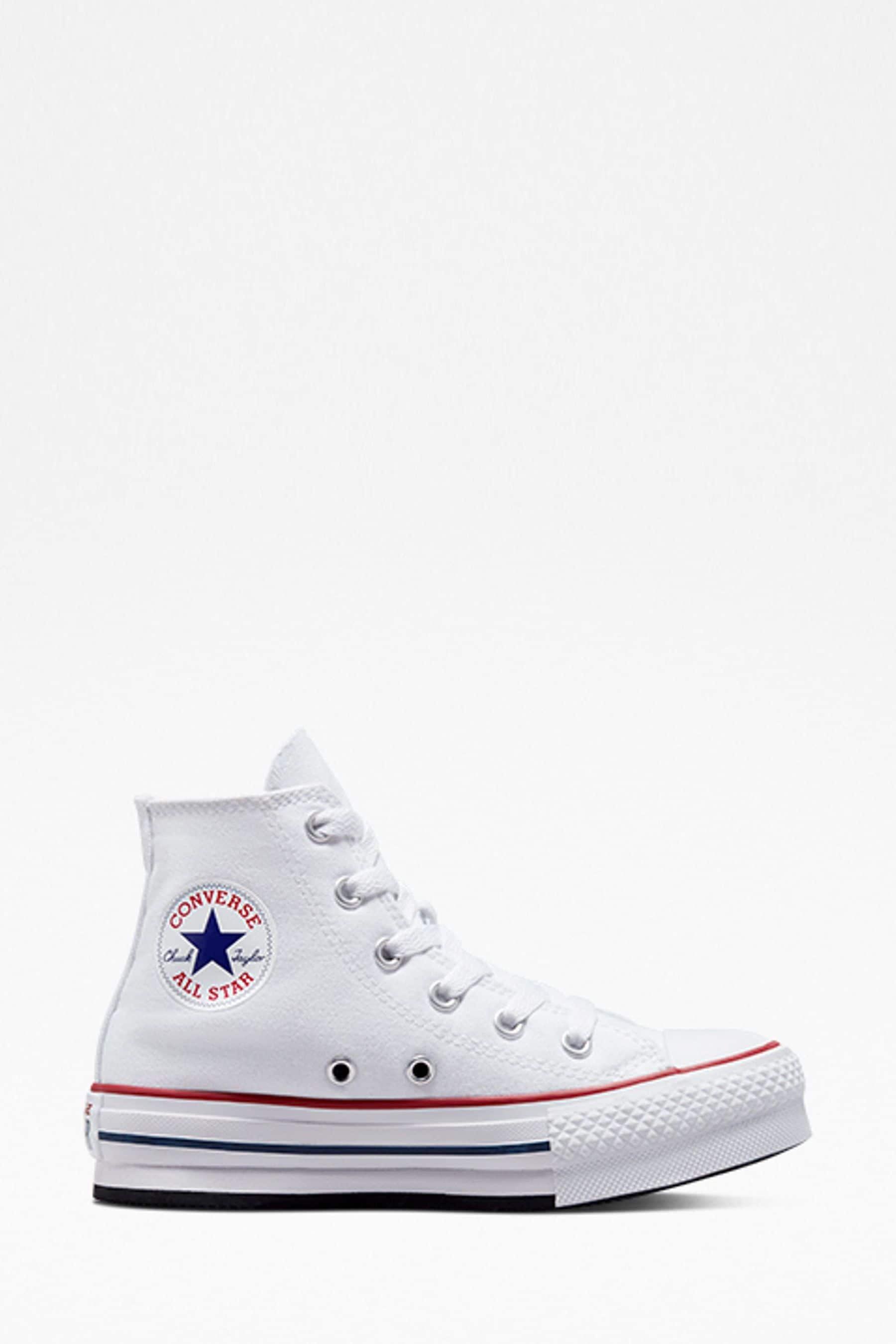 Buy Converse White Eva Lift High Top Junior Trainers from Next Luxembourg