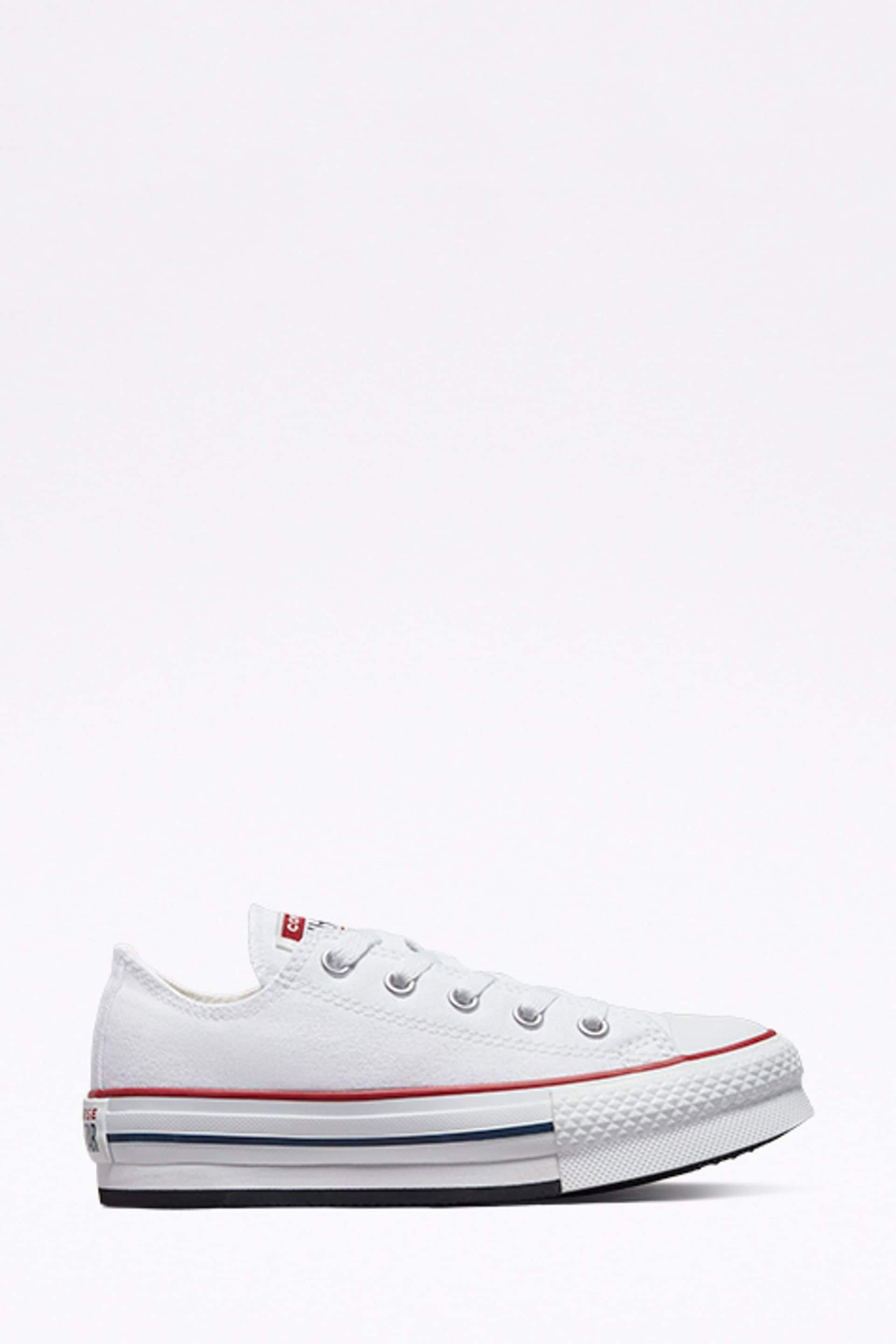 Converse White Eva Lift Chuck Ox Junior Trainers - Image 1 of 6