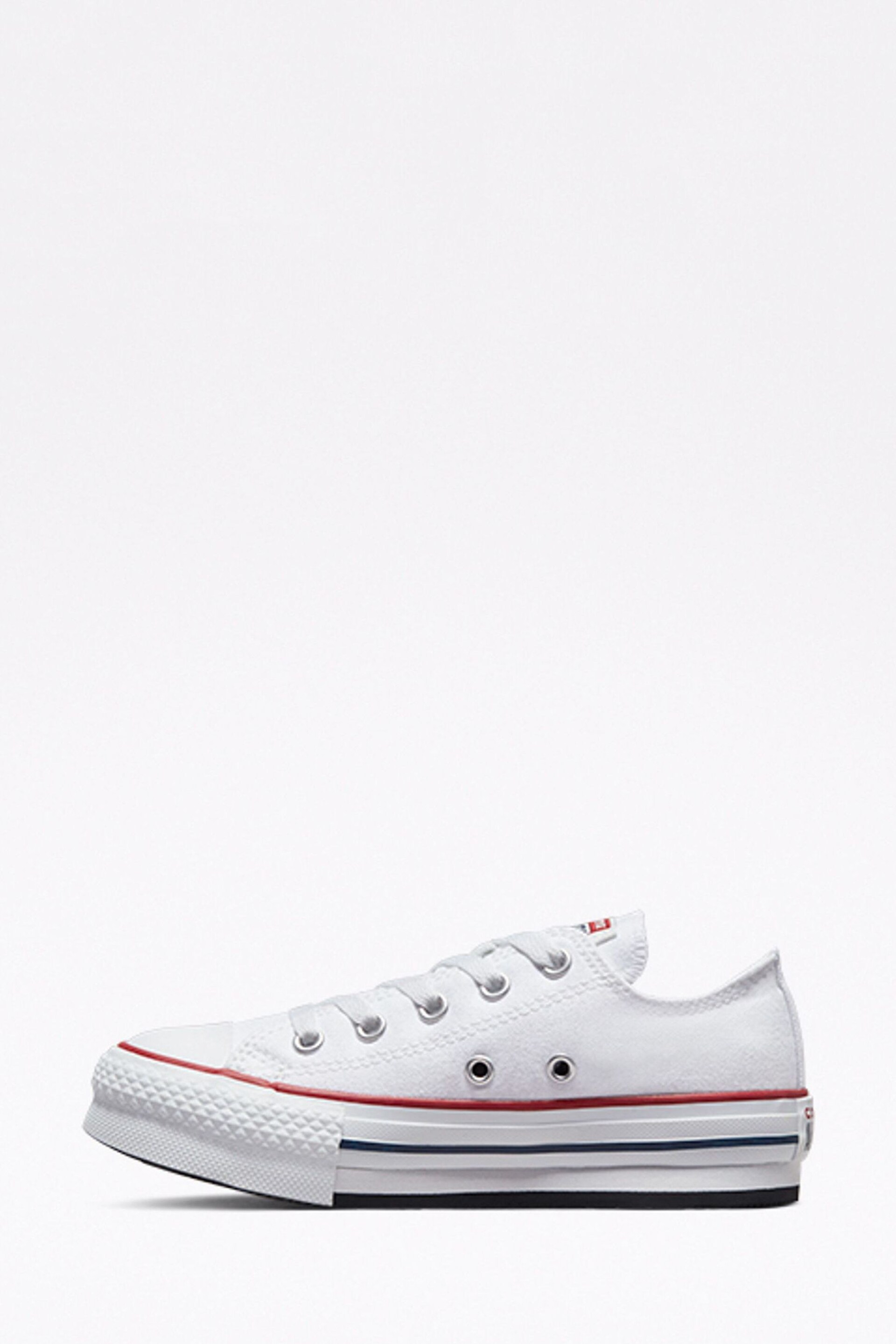 Converse White Eva Lift Chuck Ox Junior Trainers - Image 2 of 6