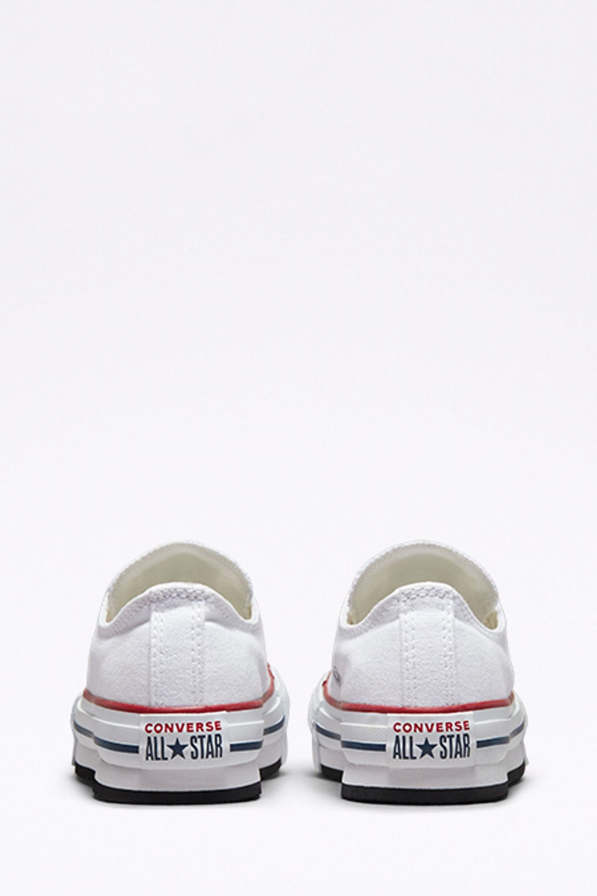 Converse White Eva Lift Chuck Ox Junior Trainers - Image 3 of 6