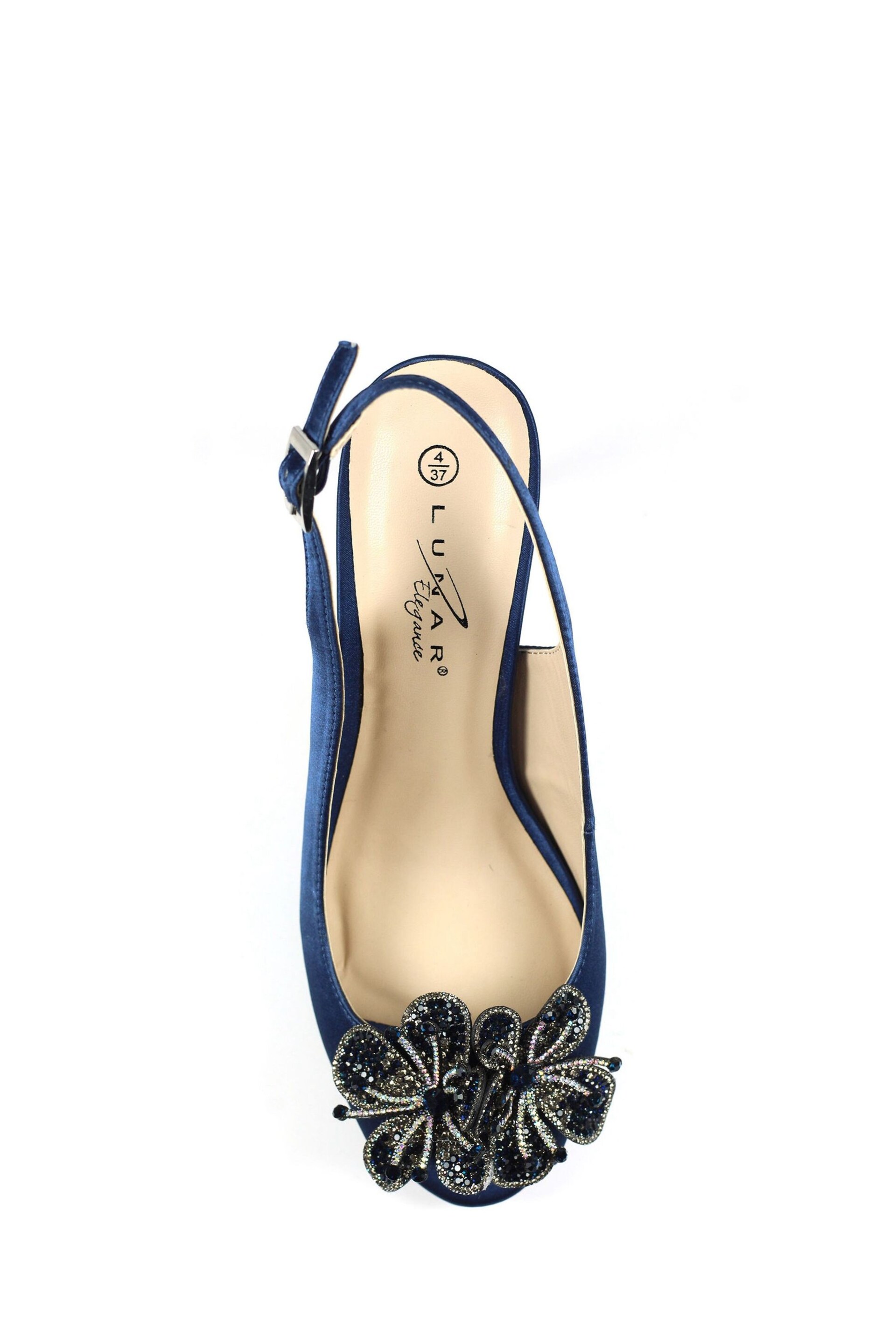 Lunar Ankara Peep Toe Slingback Sandals - Image 5 of 6