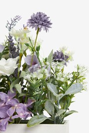 Lilac Purple Artificial Flowers In a Window Box - Image 3 of 4