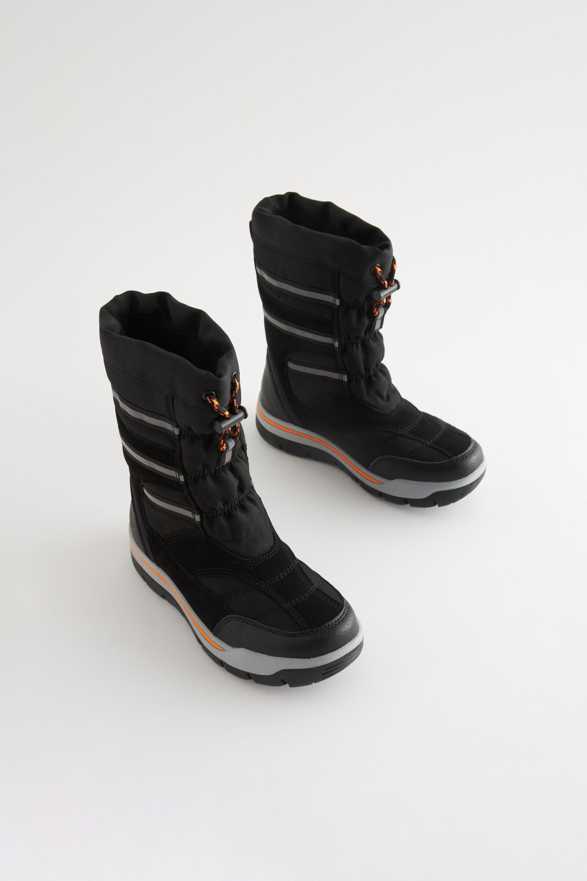 Black Water Resistant Thinsulate™ Warm Lined Snow Boots - Image 2 of 6