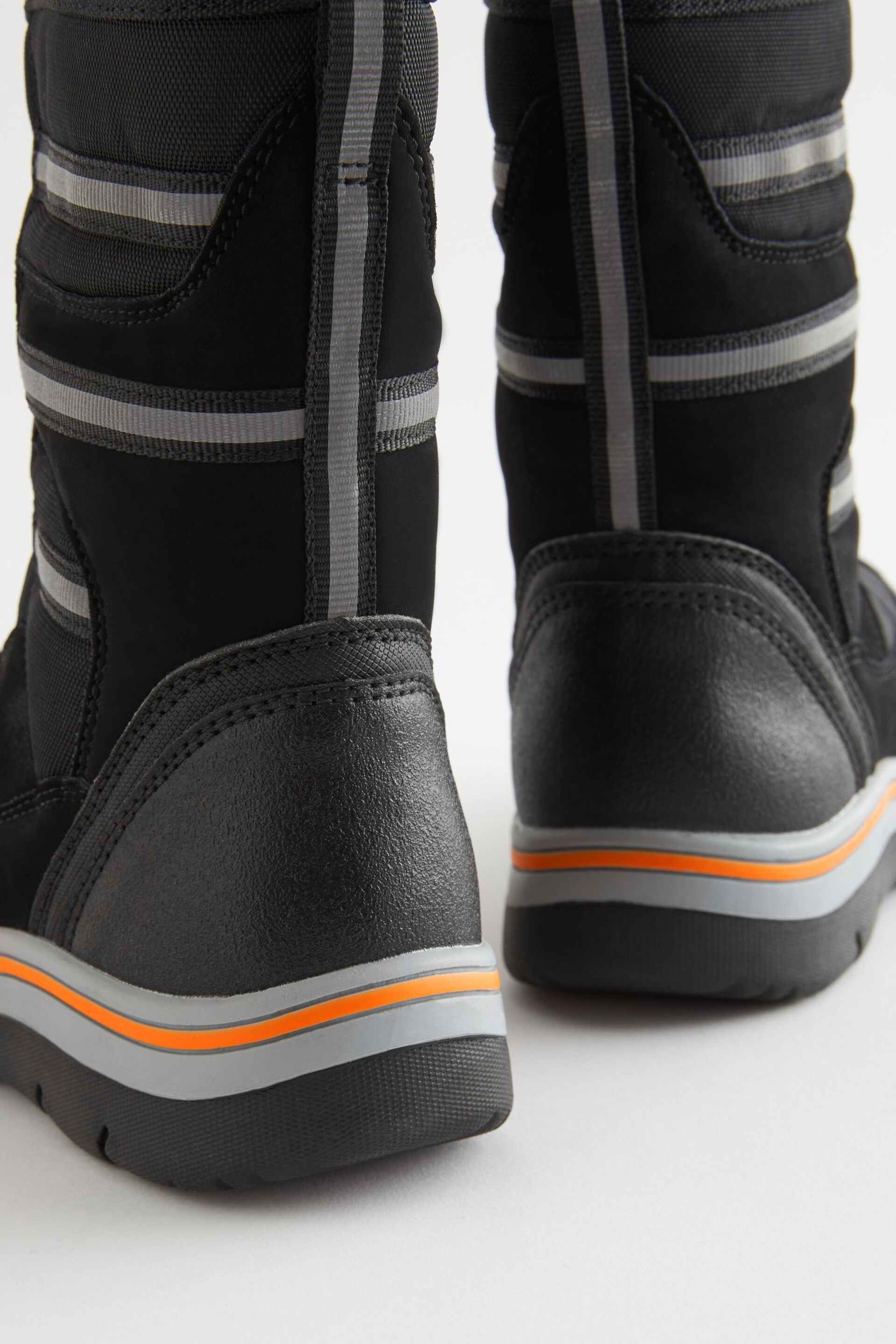 Black Water Resistant Thinsulate™ Warm Lined Snow Boots - Image 5 of 6